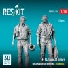 RESKIT RSF48-0114 F-14 Tomcat pilots (in a standing position - scene 2) (2 pcs) (3D Printed) (1/48)